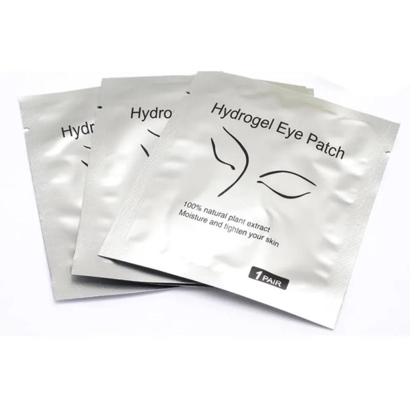 50 Pares Parches Hidrogel Para Extension Lifting De Pestañas Blanco