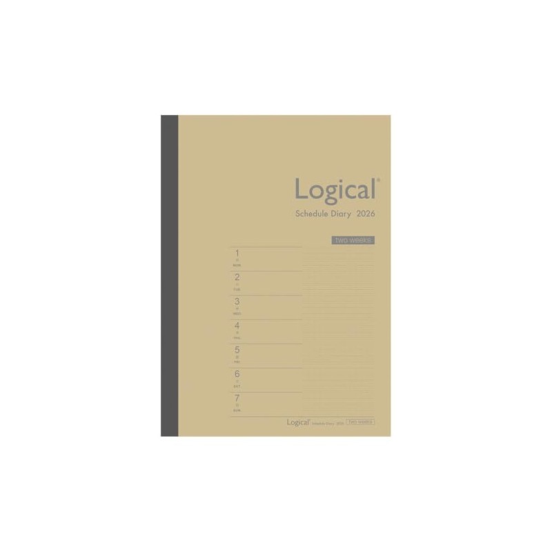 Nakabayashi Logical Diary 2026 Open 2 Weeks B/B6/Craft NS-B604-26BS [PT1]