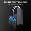 Fingerprint Padlock IP67 Water Resistant APP Control Smart Pad Lock