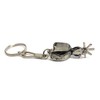 Western Cowboy Horse Spur Keychain Charro Saddle Spurs Keychain