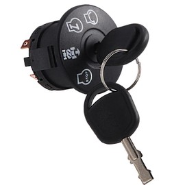 532193350 Ignition Switch Key 4 Position 7 Terminals for Husqvarna, Craftsman, JohnDeere, AYP, Sears, MPN, Delta, Poulan Lawn Mower Rider Replace 193350 6900-49P1 33457 21546319 448017800 725-07527
