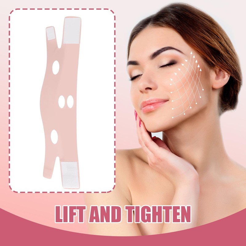 EUYKQNOI V-shaped double chin remover mask, face tape lifting face,