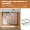 1 Pack Expandable Under Sink Organizers Storage With Upgrade Ball-Bearing