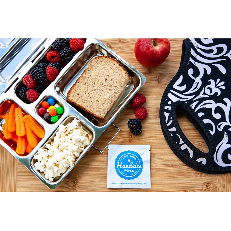 Handzies Natural Soap and Water Hand Wipes, Hypoallergenic, Free and