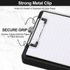 Meiikun Small Clipboard with Storage, A5 Plastic Clipboard with Pen