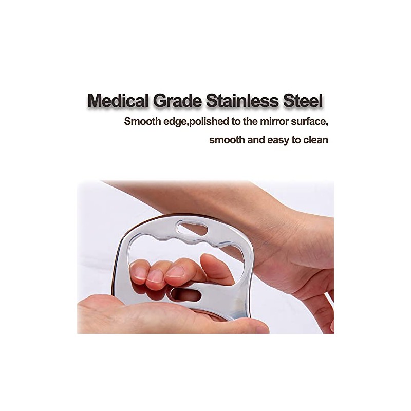 Stainless Steel Gua Sha Scraping Massage Tool-Muscle Scraper - Soft