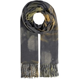 FRAAS Women's Floral Stole with Fringe Honey, One Size, honey