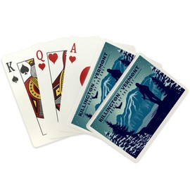 Lantern Press Killington, Vermont, Beast of The East, Skier and Mountain (52 Playing Cards, Poker Size Card Deck with Jokers)