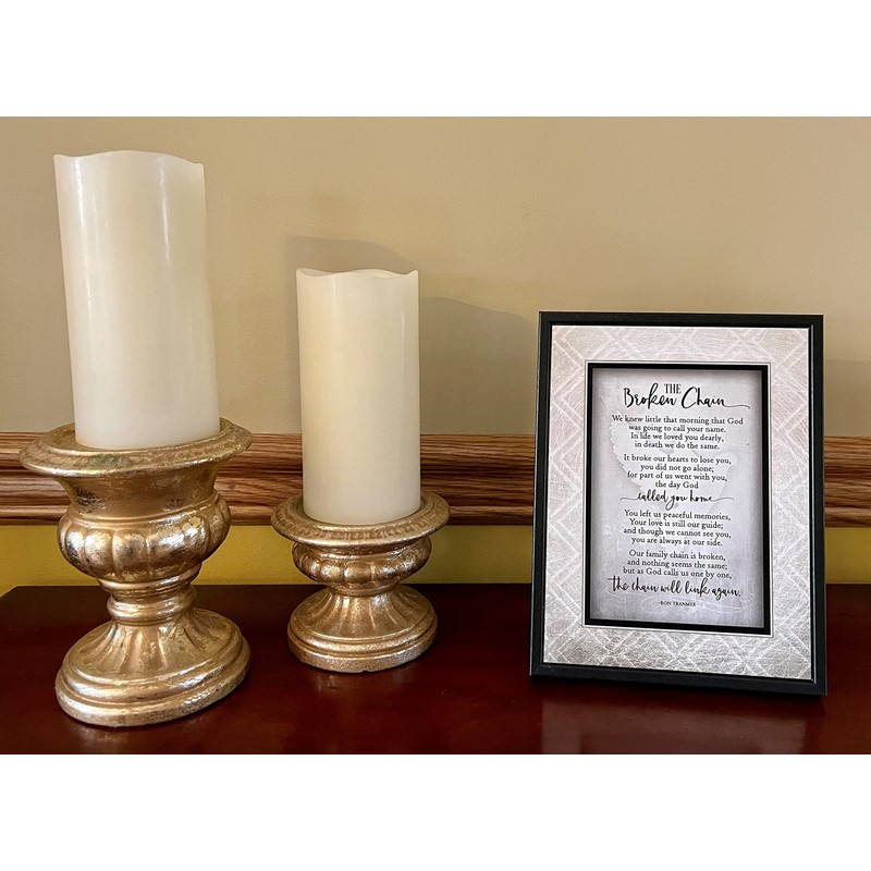 DEXSA Broken Chain Wood Frame Plaque - Made in the