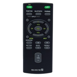 RM-ANU192 Remote Control Replacement for Sony Soundbar System HT-CT60BT SA-CT60BT RM-ANU191 HT-CT60BT SA-CT60BT