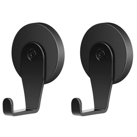 Magnetic Hooks, Super Strong Neodymium Magnets, Hooks, Neodymium Magnets, Rubber Coating, Stainless Steel, Rustproof, Strong Friction Magnetic Mounting Base, Anti-Slip, Anti-Scratch, For Kitchen,