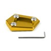 Topteng Motorcycle Kickstand Pad,Side Stand Extension Kickstand with CNC Aluminum