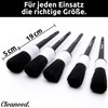 Cleaneed 5-Piece Premium Detailing Brush Set for Gentle & Easy