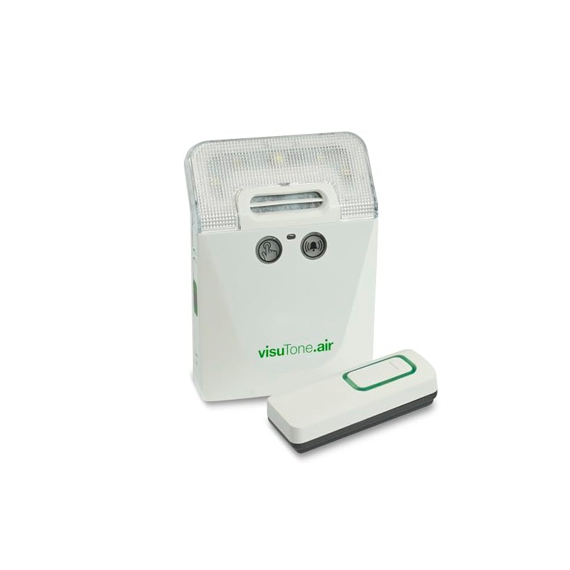 Humantechnik VisuTone.air Wireless Doorbell Amplifier Loud Light Bell for Hard