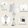 Touch Control Table Lamp for Bedrooms 3 Way Dimmable White