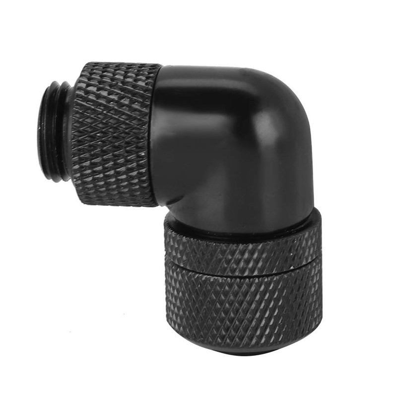 Diyeeni Water Cooling Connector G1/4 Thread 90 Degree Right Angle