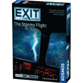 EXIT: The Stormy Flight | Escape Room Game in a Box| EXIT: The Game – A Kosmos Game | Family – Friendly, Card-Based at-Home Escape Room Experience for 1 to 4 Players, Ages 12+