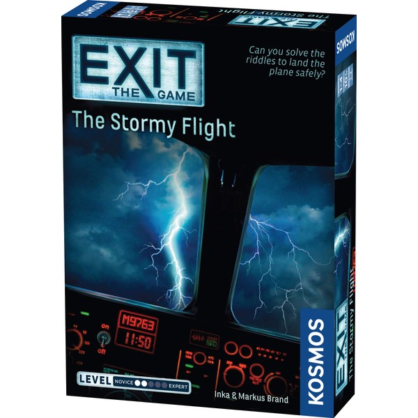EXIT: The Stormy Flight | Escape Room Game in a Box| EXIT: The Game – A Kosmos Game | Family – Friendly, Card-Based at-Home Escape Room Experience for 1 to 4 Players, Ages 12+