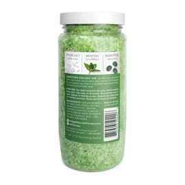 Village Naturals Therapy, Muscle Concentrated Mineral Bath Soak, Eucalyptus Mint Scent, 20 oz, Pack of 4