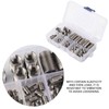 Chazcool 50Pcs Inner Thread Self Tapping Thread Inserts Set, Stainless