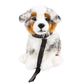 Teddys Rothenburg Cuddly Toy Australian Shepherd Sitting Grey/White/Brown 26 cm Plush Dog