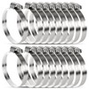 20 Pack 2 1/4 Inch Hose Clamp, Stainless Steel Hose