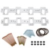 PQY Rectangle Intake Manifold Adapter Plates For LS1 Cathedral Port