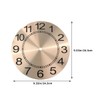 KONTONTY Create Your Own Aluminum DIY Clock Dials Round Roman