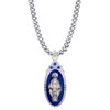 True Faith 1 Inch Sterling Silver Oval Miraculous Medal Necklace,