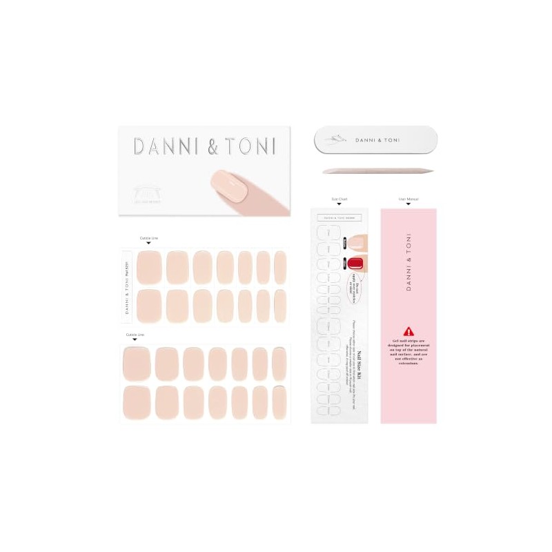 DANNI & TONI Chic - Tiras de uñas de gel