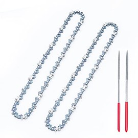 Seesii Mini Chainsaw Chain Replacement 8 Inch for 8 Inch Bar-2 PCAK, 043" Gauge, 1/4" LP Pitch, 47 Drive Links Fits Seesii and All Brands Mini ChainsawãFree Chain Sharpener File Incldedã
