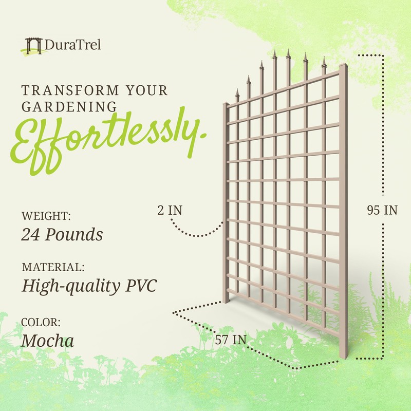 Dura-Trel Winchester 57 x 95 Inch PVC Vinyl Outdoor Garden