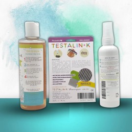 Kit Elimina Piojos, Shampoo, Lendrera, Repelente, Testalin-k
