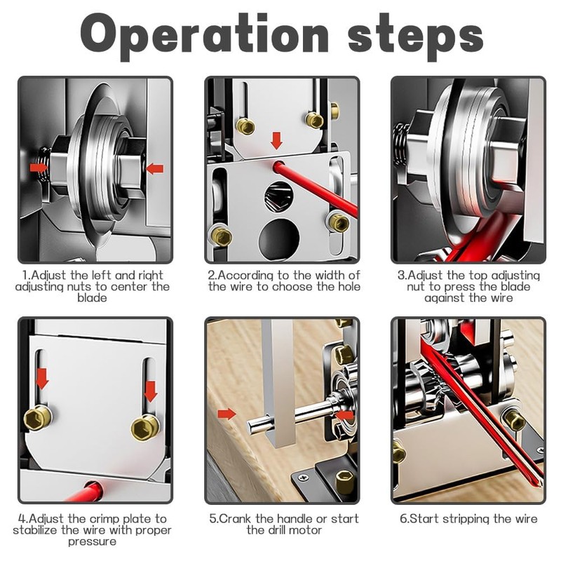 Automatic Copper Wire Stripper Machine, Pelador de Cable Electrico, Drill