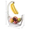Jiallo Silver Fruit basket with Banana Hanger