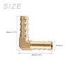 METALLIXITY 2pcs Right Angle Brass Barb Fitting (10mm) Barb Connector