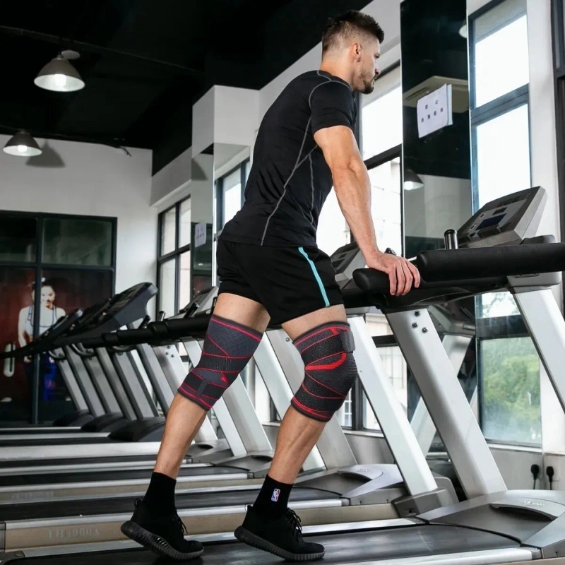 1 Par Rodilleras Elásticas Deportivas Compresion Para Gym