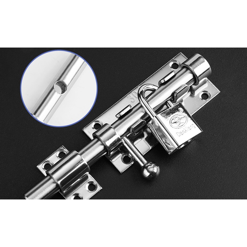 Litensh Heavy Duty Sliding Gate Latch Bolt Door Lock with