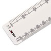 Rulex 30cm 12 inch Flat Oval Metric Engineers Scale Ruler