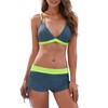 PONCEAU Bikini Women's Set Push Up Adjustable Bikini Top Two