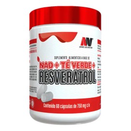 Nad, Resveratrol Y Té Verde 60 Cáps. 750 Mg Cu Advance Nut                                                                                            