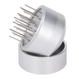 Espresso Distribution Tools, Coffee Needle Distributor with Base, Professional Coffee WDT Tool for Espresso Distribution, Needle Espresso Stirrer, Stainless Steel (58mm)
