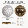 Yes or No Decision Coin for Fun Choices – Bronze
