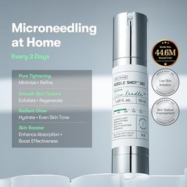 VT COSMETICS CICA Reedle Shot 300, Suero de Noche Avanzado Exosoma, Suero de Microagujas, Centella Asiática, Ácido Hialurónico, Própolis, Piel Suave, 