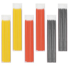 PLATEYTR 2.8 mm Pencil Leads for Carpenter's Pencil, 36 Pieces Solid Deep Hole Marker Construction Pencil Replacement, Pencil Refills for Architect Drawing