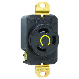Legrand-Pass & Seymour L530RCCV3 Industrial Specification Grade Turn Lock Receptacle 30-Amp 125-volt Two Pole 3 Wire