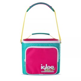 Igloo Retro Neon Ice Chest Carryable Cooler Lunch Bag Insulated with Adjustable Strap