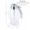 Honey Dispenser, Clear Cinnamic Acid No Drip Syrup Pot with