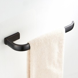 WINCASE Bronze Towel Holder, Hand Oil Rubbed Towel Bar, Brass Towel Rail Rack Ring Bathroom Accessories Wall Mounted