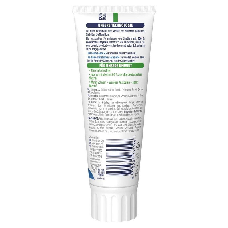 Zendium Complete Protection Toothpaste (with Mild Flavours and Bio-Science Formula